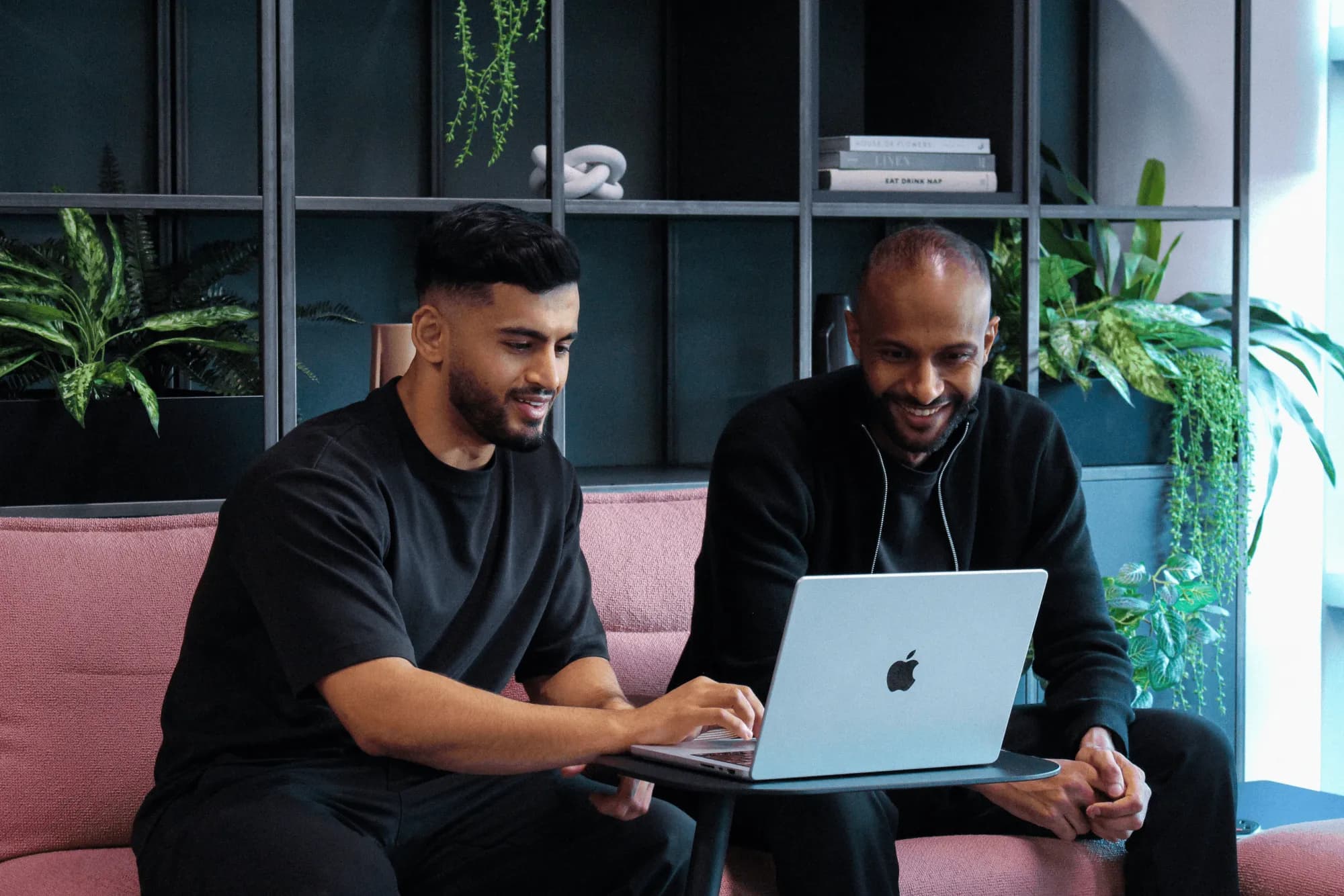 Cerebric co-founders Dr. Moniem Abdu and Mohammad Abbas working together